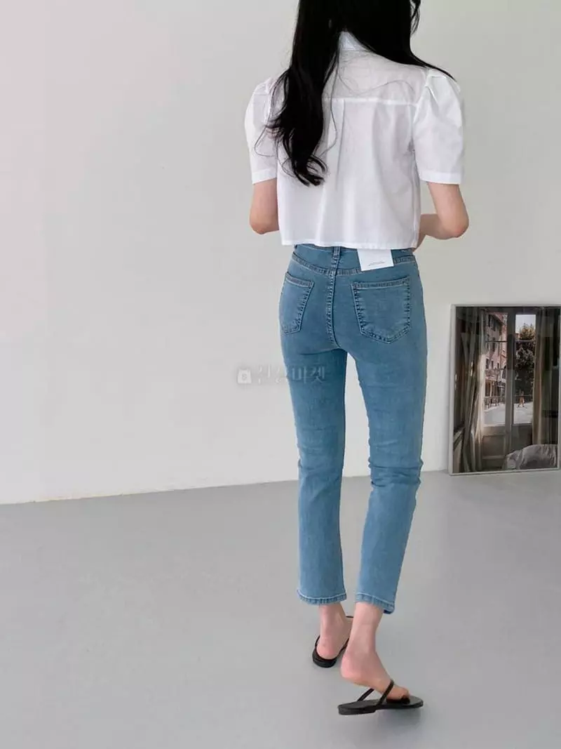 A-Me - Korean Women Fashion - #vintageinspired - Crop Shirt - 7