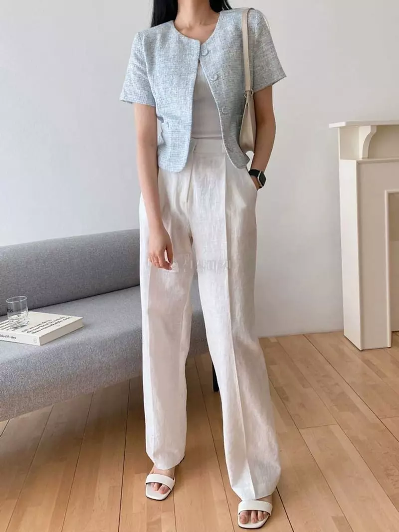 A-Me - Korean Women Fashion - #womensfashion - Twid Jacket