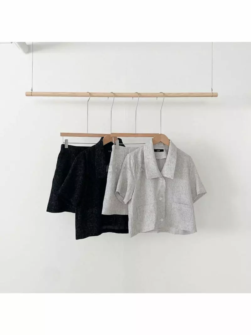 A-Me - Korean Women Fashion - #womensfashion - Eden Top Bottom Set - 9