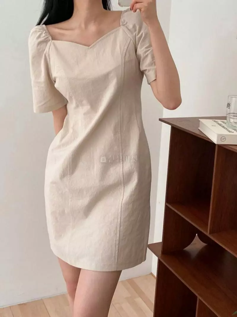 A-Me - Korean Women Fashion - #womensfashion - Stitch One-piece - 2