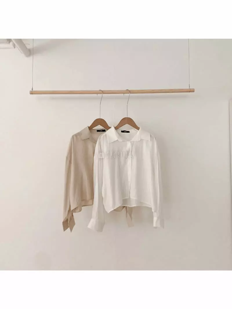 A-Me - Korean Women Fashion - #womensfashion - Butter Shirt - 9