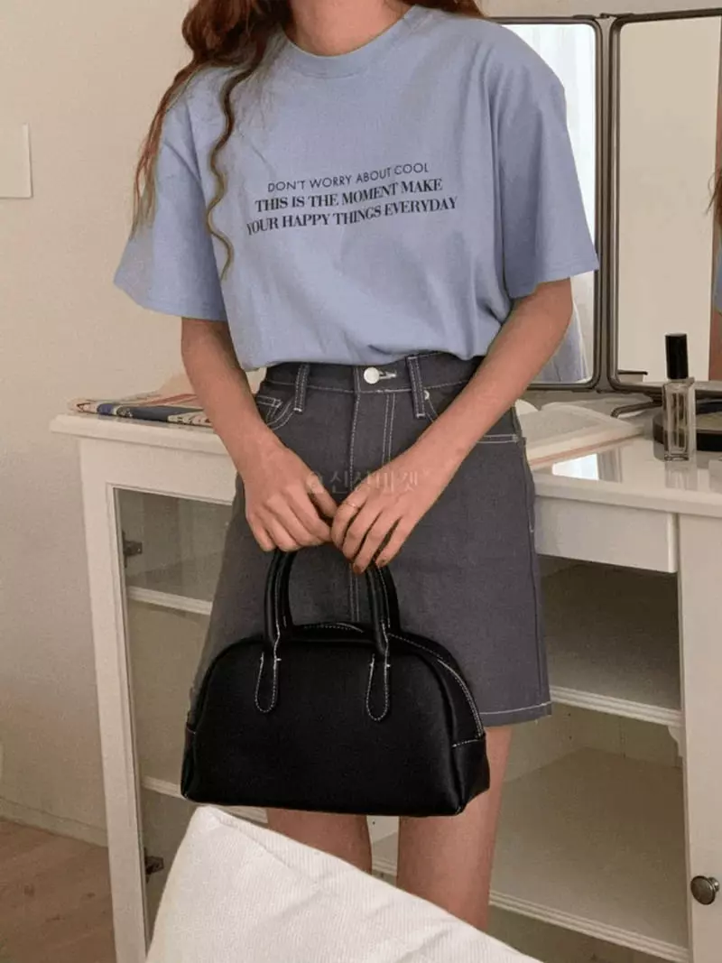 A-Me - Korean Women Fashion - #womensfashion - Moment Tee - 6