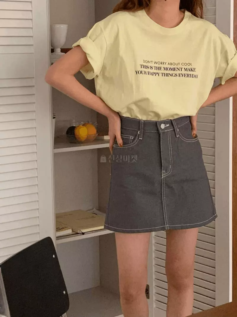 A-Me - Korean Women Fashion - #womensfashion - Moment Tee - 8