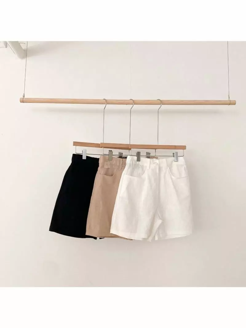 A-Me - Korean Women Fashion - #momslook - Linen Shorts - 4