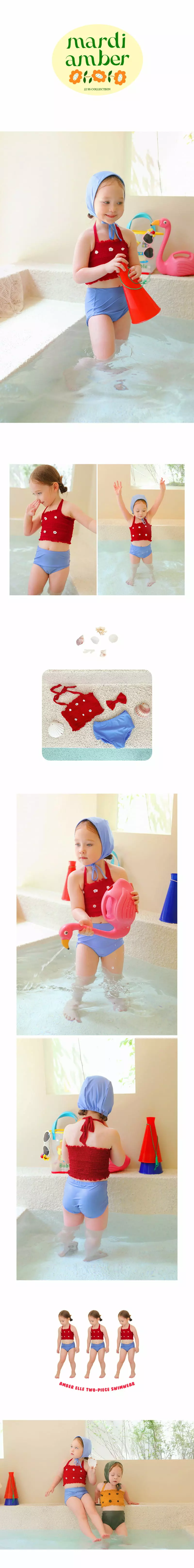 AMBER - Korean Children Fashion Brand - #childrensboutique - Elle Two-piece Swimwear - 2
