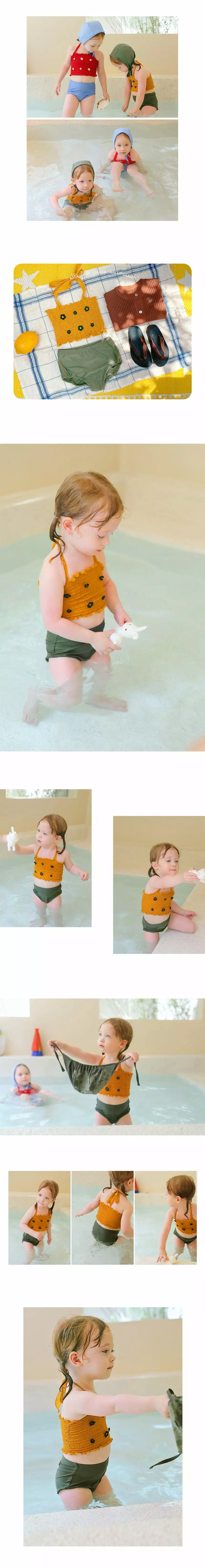 AMBER - Korean Children Fashion Brand - #designkidswear - Elle Two-piece Swimwear - 3