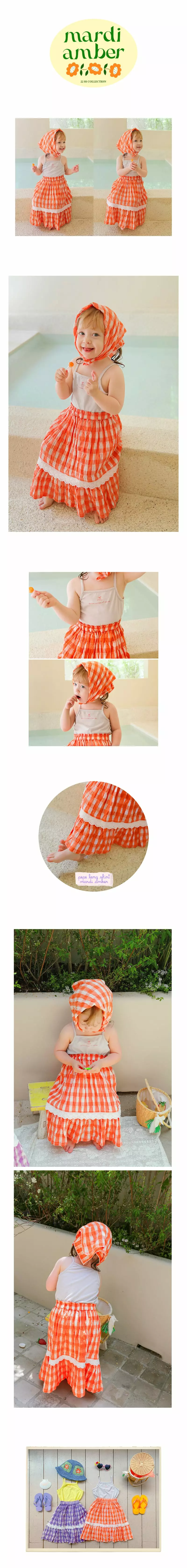 AMBER - Korean Children Fashion Brand - #kidsshorts - Pepe Long Skirt - 2