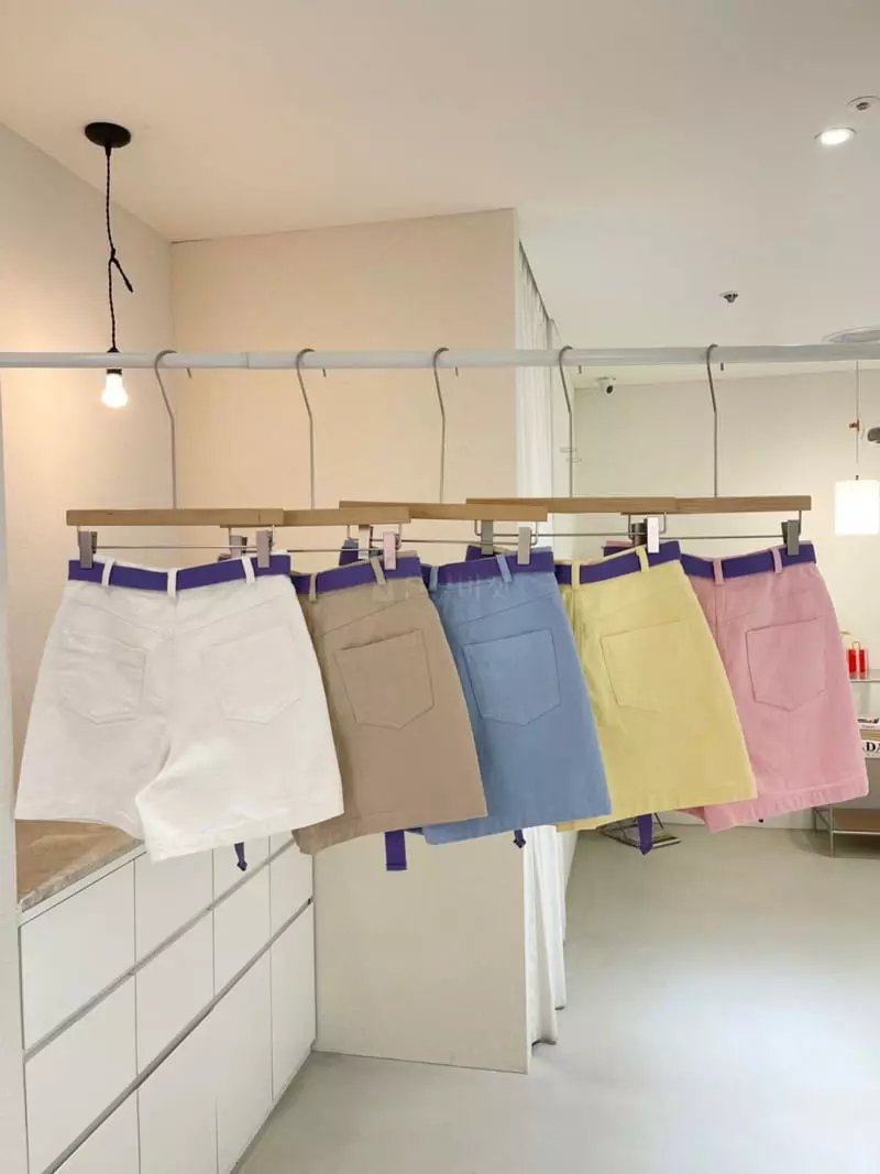Ablering - Korean Women Fashion - #momslook - Sunday Shorts with Belt - 7