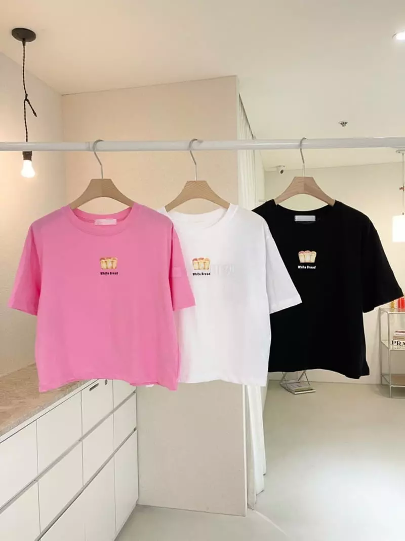 Ablering - Korean Women Fashion - #momslook - Bread Tee - 3