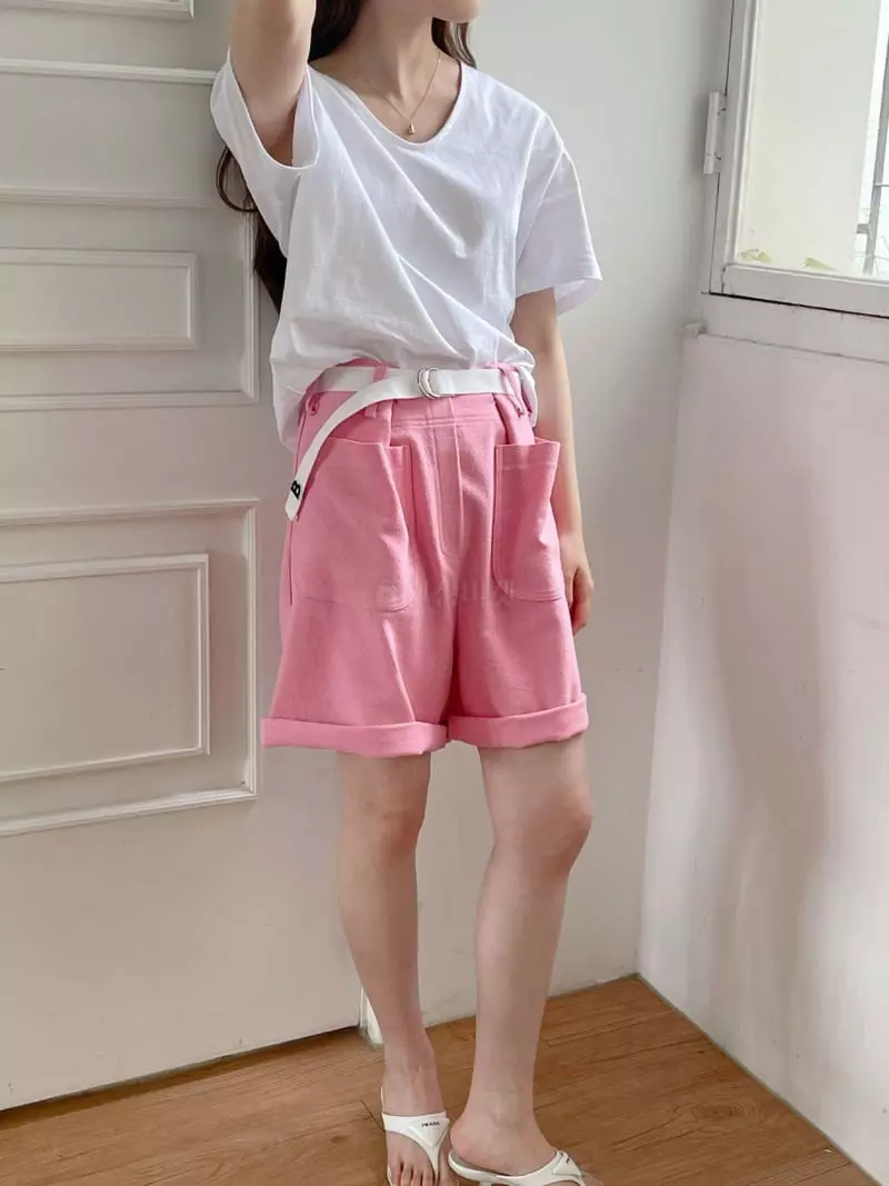 Ablering - Korean Women Fashion - #womensfashion - U Neck Tee - 4