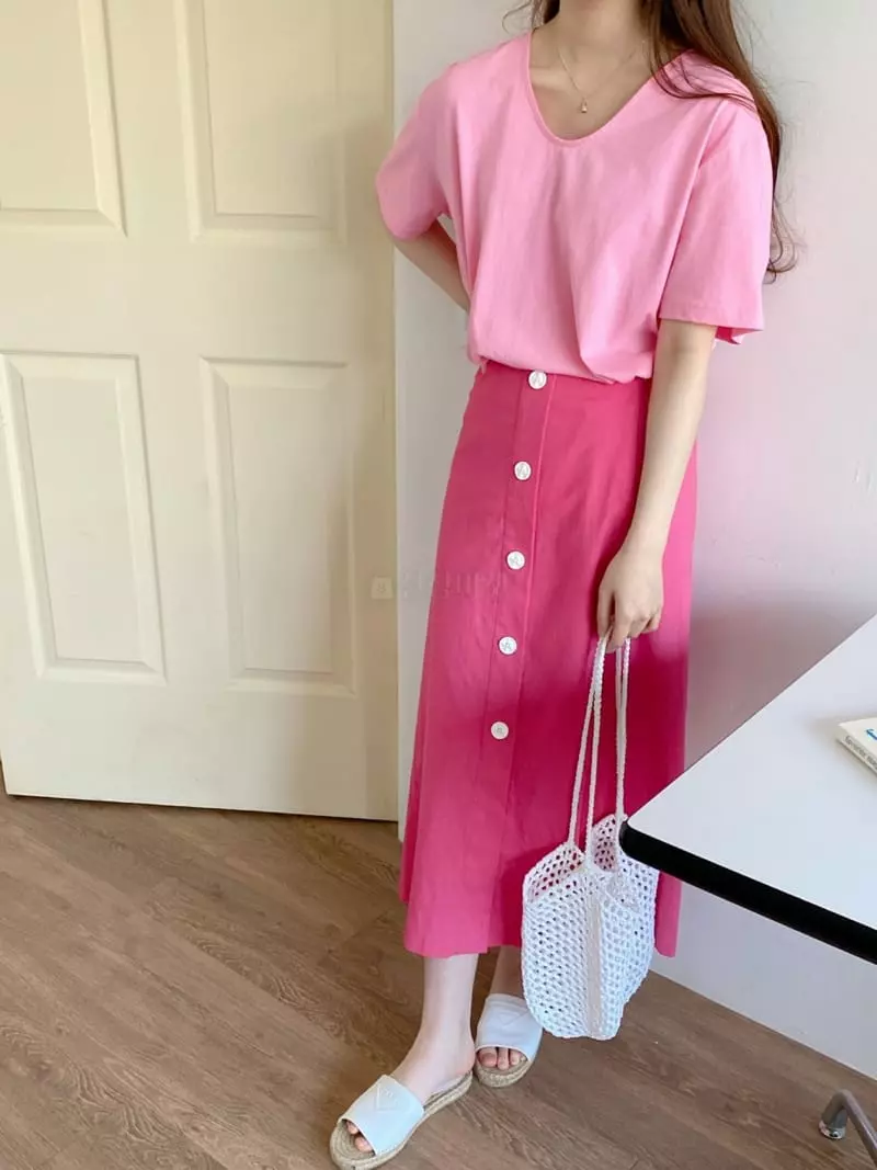 Ablering - Korean Women Fashion - #pursuepretty - Button Skirt - 5