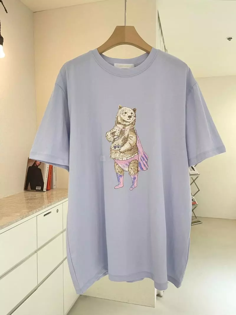 Ablering - Korean Women Fashion - #vintageinspired - Super Bear Tee - 6