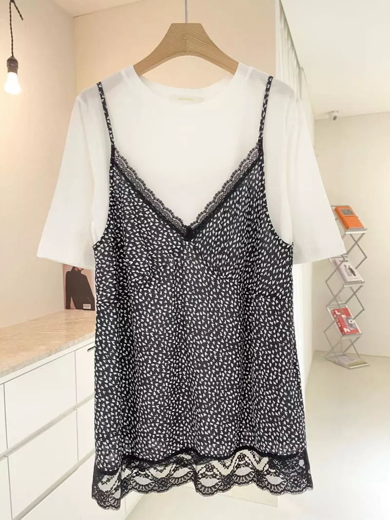 Ablering - Korean Women Fashion - #womensfashion - Heart Sleevelsss Set - 7