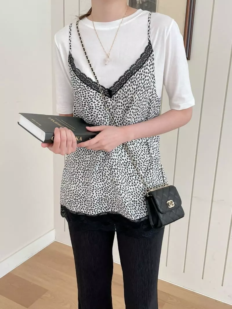Ablering - Korean Women Fashion - #womensfashion - Heart Sleevelsss Set - 9