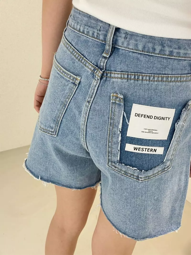 Ablering - Korean Women Fashion - #womensfashion - Indigo Shorts - 2