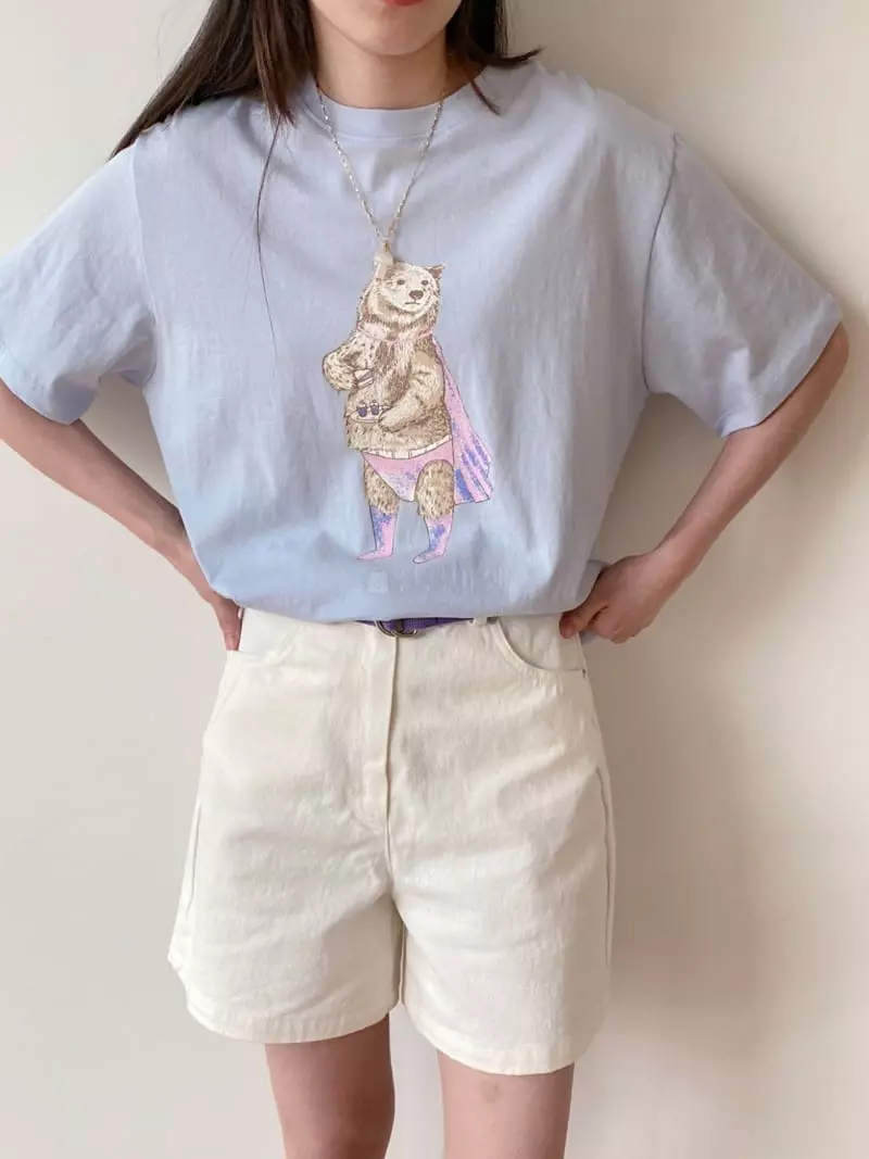 Ablering - Korean Women Fashion - #womensfashion - Super Bear Tee