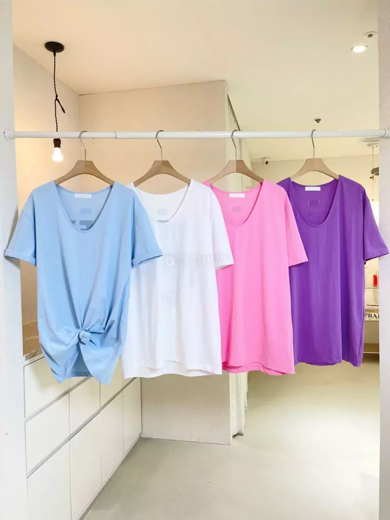 Ablering - Korean Women Fashion - #womensfashion - U Neck Tee