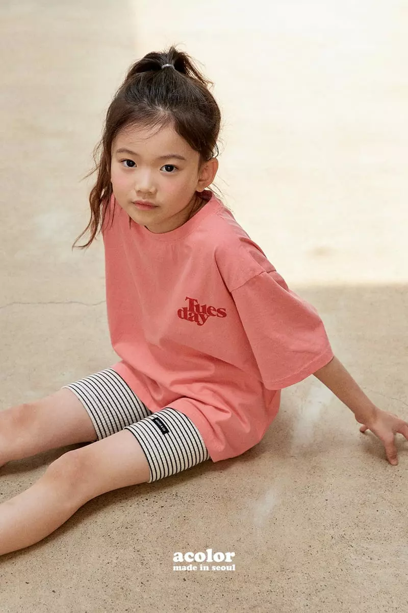 Acolor - Korean Children Fashion - #Kfashion4kids - Stripes Bicker Shorts - 12