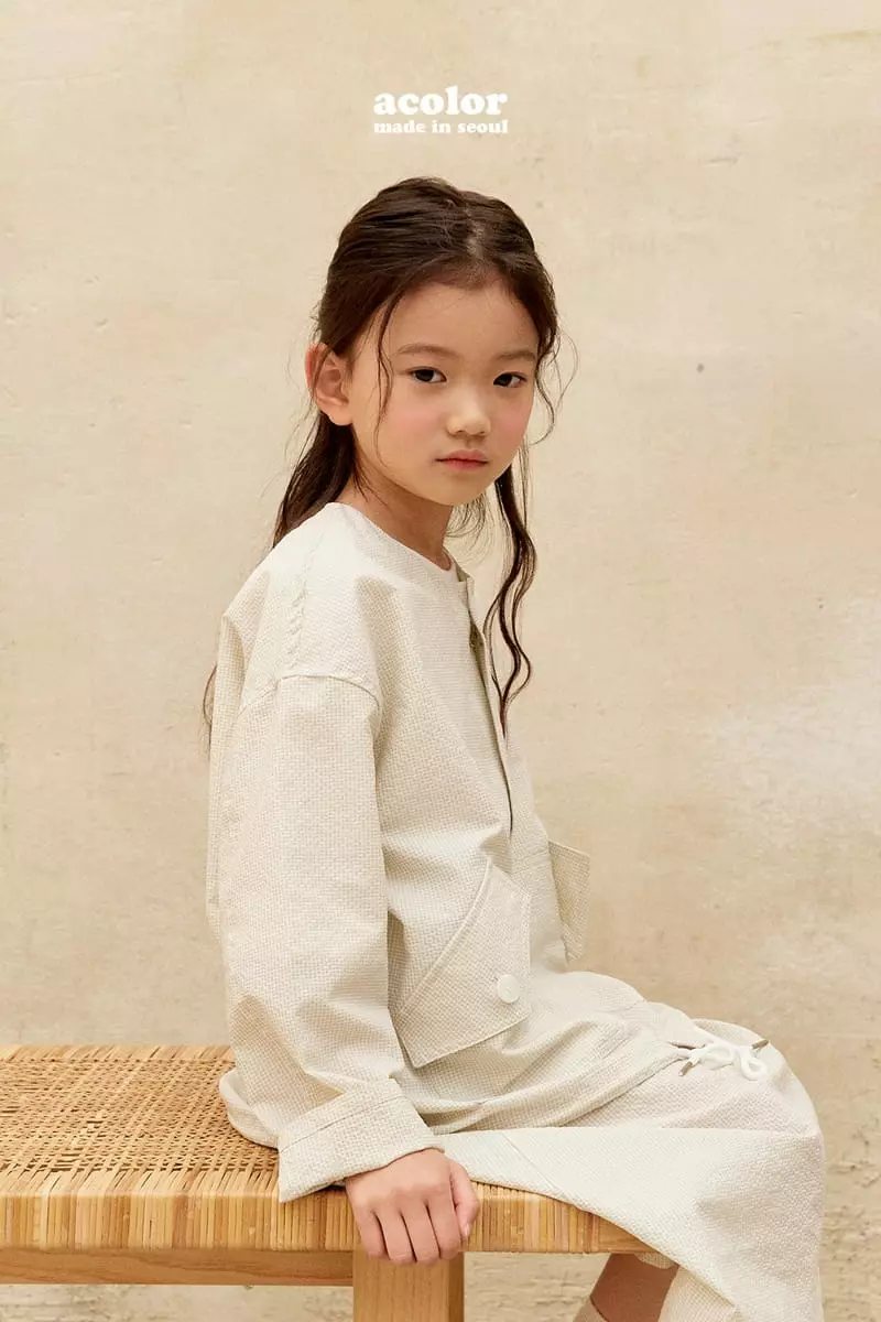 Acolor - Korean Children Fashion - #childofig - Seersucker Jacket - 11