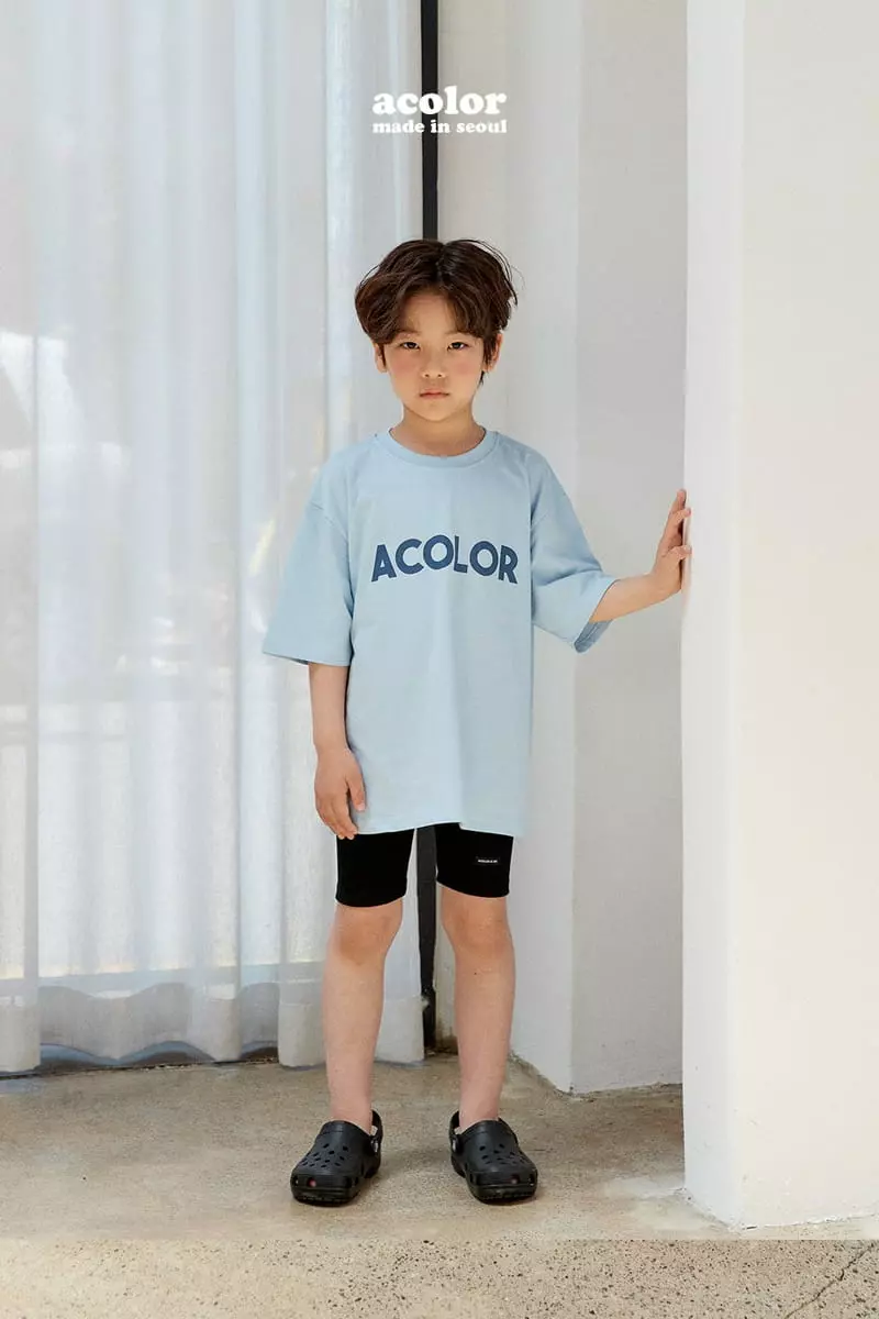 Acolor - Korean Children Fashion - #childofig - Logo Short Sleeves Tee - 11
