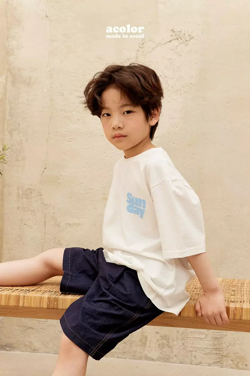 Acolor - Korean Children Fashion - #childofig - Burmuda Shorts - 7