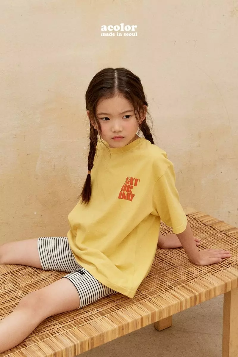 Acolor - Korean Children Fashion - #designkidswear - Day Of The Week Tee - 12