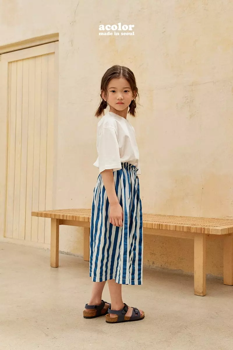 Acolor - Korean Children Fashion - #designkidswear - Stripes Skirt - 5