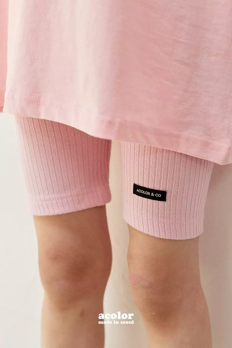Acolor - Korean Children Fashion - #discoveringself - Biker Shorts - 8