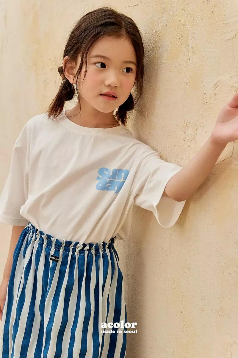 Acolor - Korean Children Fashion - #discoveringself - Stripes Skirt - 6