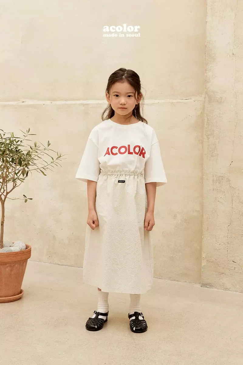 Acolor - Korean Children Fashion - #fashionkids - Seersucker Skirt - 10