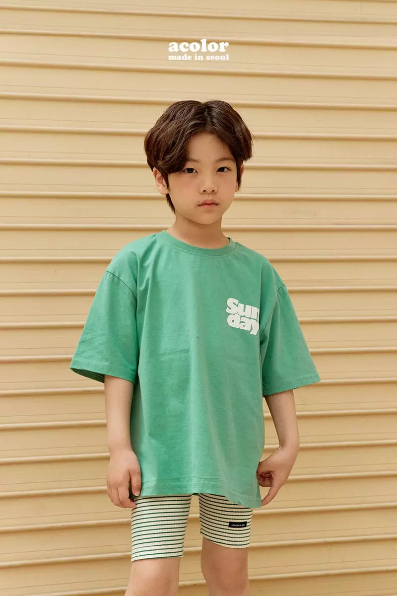 Acolor - Korean Children Fashion - #fashionkids - Stripes Bicker Shorts - 8