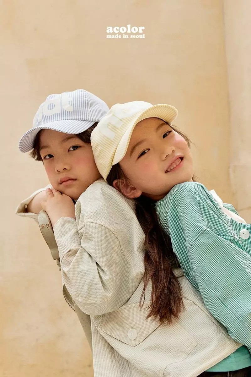 Acolor - Korean Children Fashion - #fashionkids - Stripes Base Ball Cap - 6