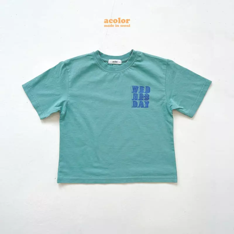 Acolor - Korean Children Fashion - #kidsshorts - Day Of The Week Tee