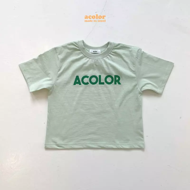 Acolor - Korean Children Fashion - #kidsstore - Logo Short Sleeves Tee - 3