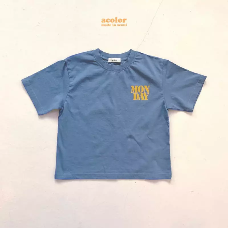 Acolor - Korean Children Fashion - #kidsstore - Day Of The Week Tee - 2