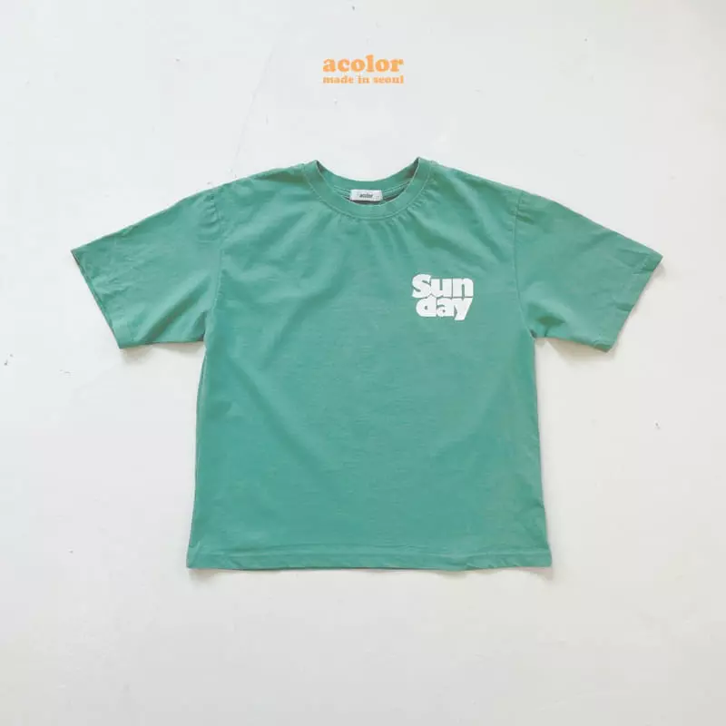 Acolor - Korean Children Fashion - #kidsstore - Sunday Tee