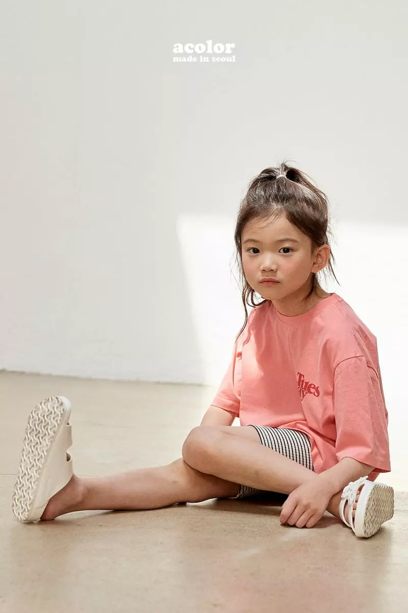 Acolor - Korean Children Fashion - #kidsstore - Stripes Bicker Shorts - 10