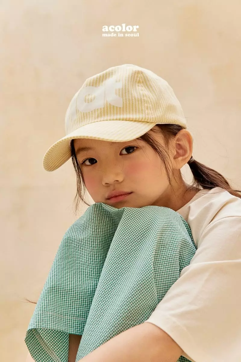 Acolor - Korean Children Fashion - #kidsstore - Stripes Base Ball Cap - 8