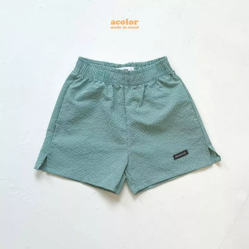 Acolor - Korean Children Fashion - #kidzfashiontrend - Seersucker Shorts