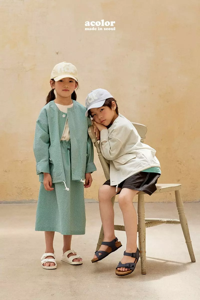 Acolor - Korean Children Fashion - #littlefashionista - Stripes Base Ball Cap - 11