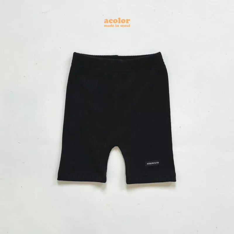 Acolor - Korean Children Fashion - #minifashionista - Biker Shorts - 2