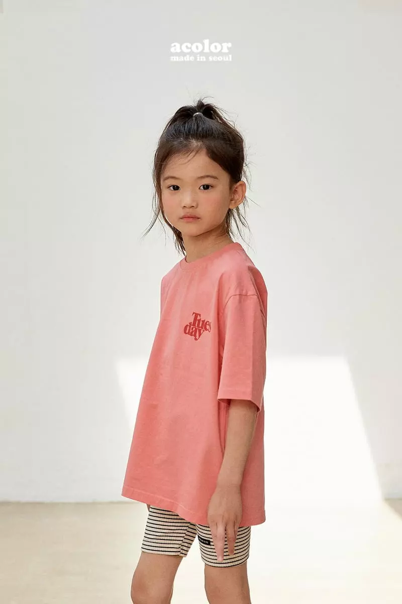 Acolor - Korean Children Fashion - #prettylittlegirls - Day Of The Week Tee - 8
