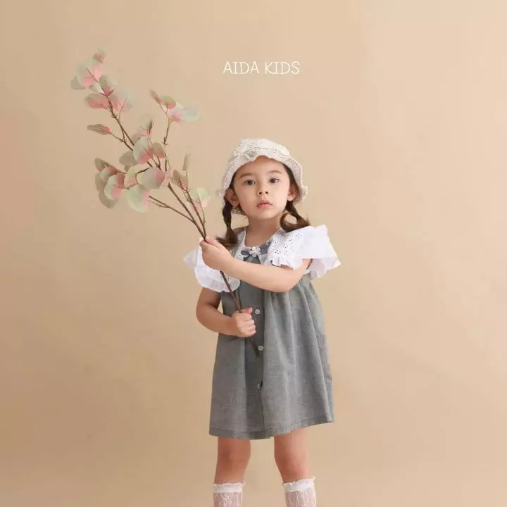 Aida - Korean Children Fashion - #Kfashion4kids - Gause Wing One-piece - 5