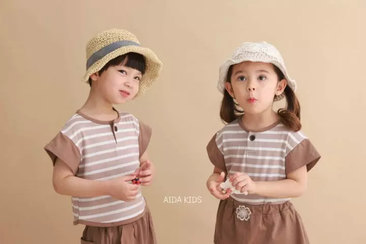 Aida - Korean Children Fashion - #kidzfashiontrend - Stripes Tee - 4