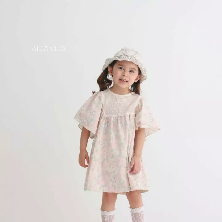 Aida - Korean Children Fashion - #designkidswear - Rose One-piece - 4