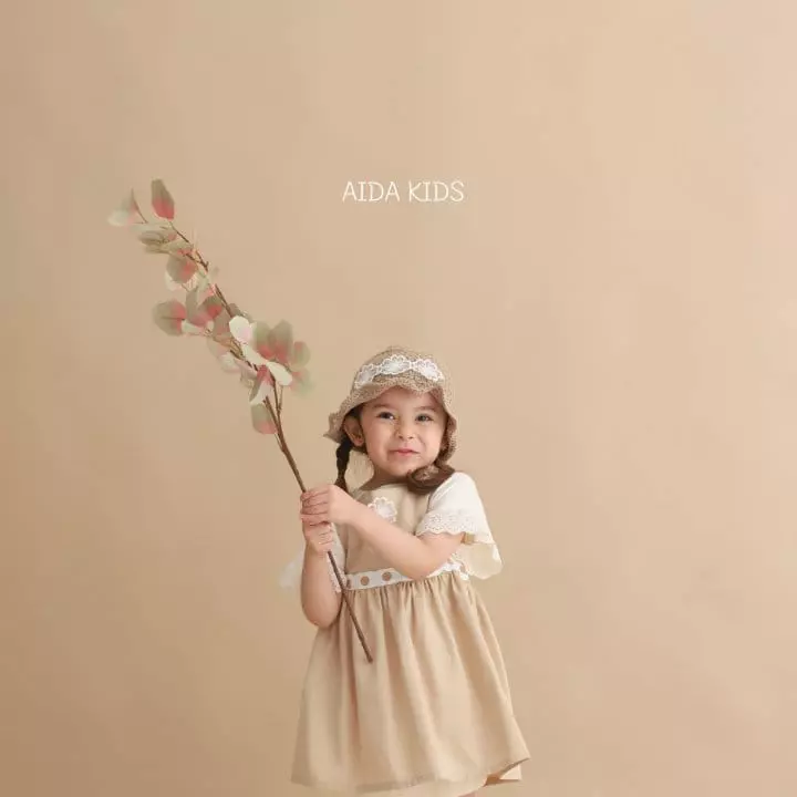 Aida - Korean Children Fashion - #kidsshorts - Water Bell String Sleeveless One-piece Tee Set - 2