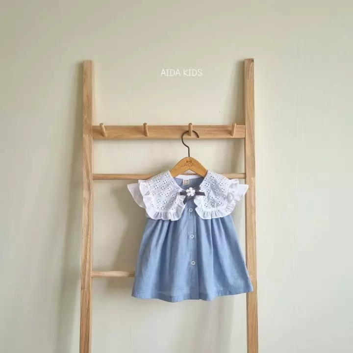 Aida - Korean Children Fashion - #kidsstore - Gause Wing One-piece - 3