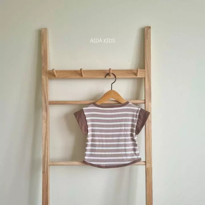 Aida - Korean Children Fashion - #kidzfashiontrend - Stripes Tee - 3