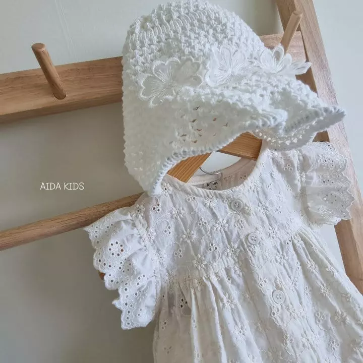 Aida - Korean Children Fashion - #magicofchildhood - Punching Embroidery Blouse - 4
