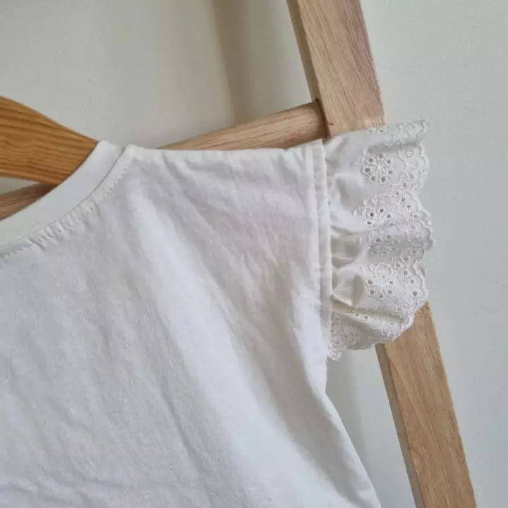 Aida - Korean Children Fashion - #prettylittlegirls - Lace Tee - 3